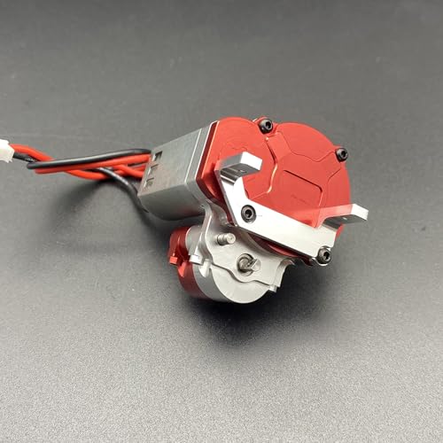 RC Metal Transmission Center Gearbox Case with Gear for FMS FCX18 LC80 1/18 RC Crawler Car Upgrades Parts Complete Gearbox Transmission Case for FMS FCX18 Accessories (Sliver) - color: Sliver