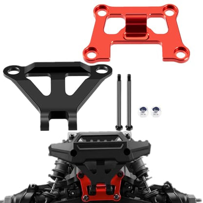 Aluminum Front Bulkhead Mount Strengthenfor Tra-xxas 1/16 Mini Maxx | 4WD RTR Brushless Monster Truck Upgrades Red Front Bumper Support Mount - color: Red