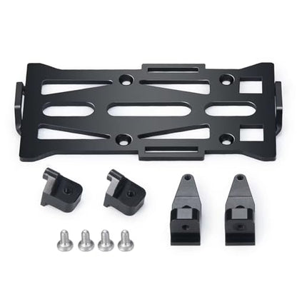 Compatible with Axial for SCX24 for Deadbolt for JLU 1/24 RC Crawler Car Upgrade Parts Accessories Metal Battery Mount Holder Tray RC Car Part Accessories
