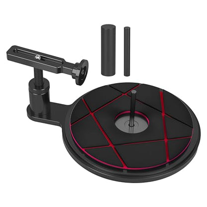 RC Tire Gluer Tool, Adjustable Aluminum RC Tire Gluing Stand for 1/10 & 1/8 Scale On-Road Off-Road Drift Cars, Fits 40mm & Smaller RC Tires (Black) - color: Black