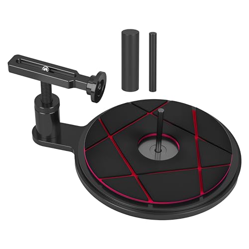 RC Tire Gluer Tool, Adjustable Aluminum RC Tire Gluing Stand for 1/10 & 1/8 Scale On-Road Off-Road Drift Cars, Fits 40mm & Smaller RC Tires (Black) - color: Black