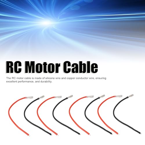 RC Motor Wire, 16AWG Silicone Cable with Banana Plugs, High Current Handling for RC and Vehicles