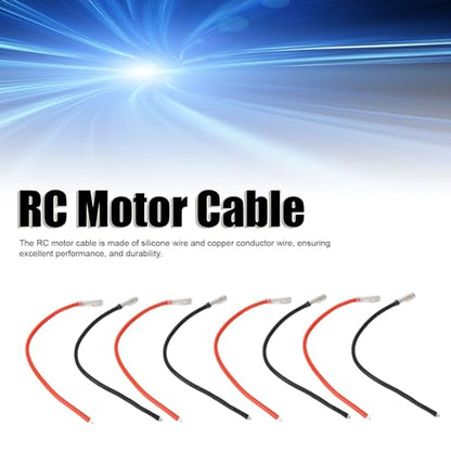 RC Motor Wire, 16AWG Silicone Cable with Banana Plugs, High Current Handling for RC and Vehicles