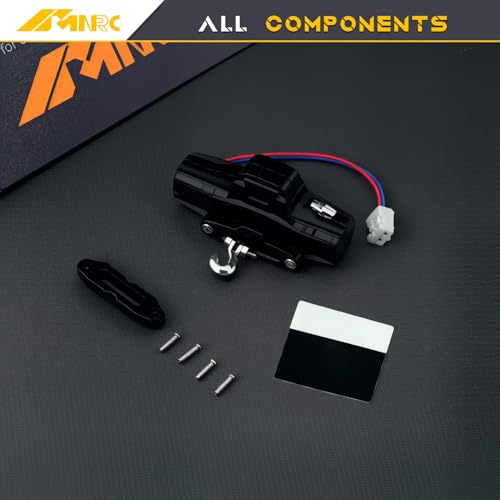 Steel RC Car Mini Winch for Axial FMS 1/24 SCX24 AX24 FCX24 1/18 TRX4M FCX18 Hobbyplus Series Upgrades Part Gray