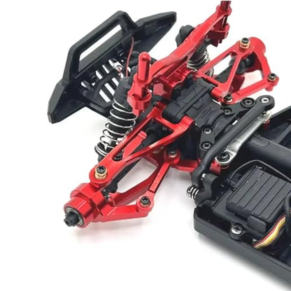 RC Steering Knuckle Block for SCY 18101 18102 1/18 Metal Front Steering Cup Kit Rc Model Crawler Car Truck for Buggy Accessories Upgrade Parts(Red) - size: Red