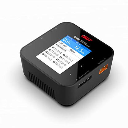 ISDT Q8 MAX Battgo Lipo Battery Charger/Discharger, Balance Charger Discharger 30A 1000W DC 2-8S LCD Display Digital Smart Battery Balance Charger Li-Po Li-Hv Li-Ion Li-Fe NiMH Ni-Cd Pb