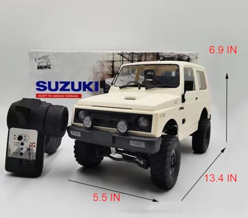 Apawband WPL C74 RC Truck 1/10 RC Crawler Off Road Truck 4x4 RC Rock Crawler RTR with Proportional Steering 370 Motor, Counter Rotating Gearbox, Leaf Spring Chassis Hobby Grade Toy