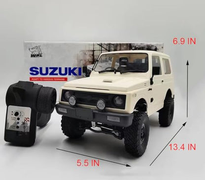 Apawband WPL C74 RC Truck 1/10 RC Crawler Off Road Truck 4x4 RC Rock Crawler RTR with Proportional Steering 370 Motor, Counter Rotating Gearbox, Leaf Spring Chassis Hobby Grade Toy