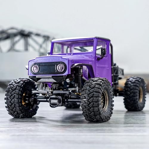 RC Spare Part Compatible with TRX4M for Defender for Bronco Hard Body Shell with Cage for 1/18 RC Crawler Car Upgrade Accessories(Purple) - size: Purple