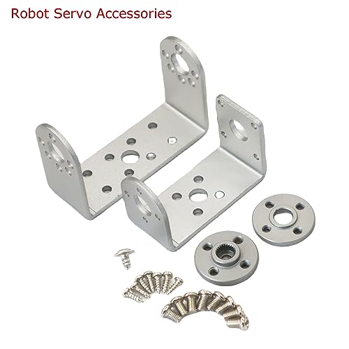 25KG Robot Servo Motor High Torque Full Metal Gear Digital Steering Servos with Mount Brackets - size: 25kg