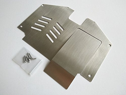 Stainless Steel Front Middle Rear Skid Plate Chassis Armor (4pcs) for Traxxas UDR Unlimited Desert Racer