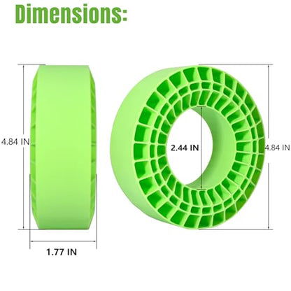 4PCS RC Silicone Tire Inserts for 1/10 Crawlers 132-134mm 2.2" Tire | Soft Silicone Rubber Peplaces Foam.Waterproof Provides Traction & Sidewall Support Fits 2.2" Tires