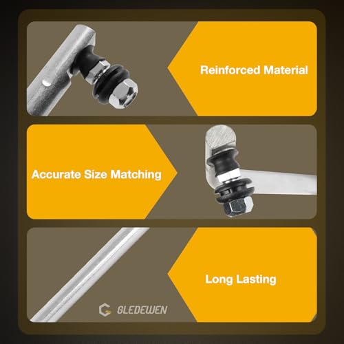 AM133800 Steering Drag Link Tie Rod Assembly Compatible with John Deere GT225 GT235 GT235E GT245 GX255 LX280 LX289 Riding Mowers with Locknuts 14M7455 - size: AM133800