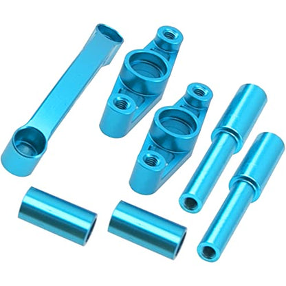 ShareGoo Aluminum Alloy Steering Assembly Steering Knuckle Kit Compatible with Tamiya TT01 TT-01 1/10 RC Drift Car Upgrade Parts