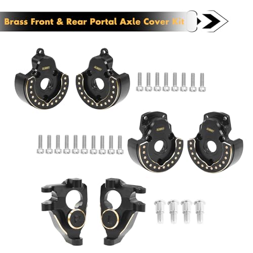 GLOBACT Brass RC Steering Knuckles for Vanquish F10 VS4-10 Phoenix LCG VRD