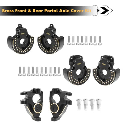 GLOBACT Brass RC Steering Knuckles for Vanquish F10 VS4-10 Phoenix LCG VRD
