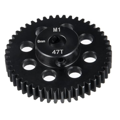 Steel Pinion Motor M1 8mm 47T Gears for ARRMA 4WD Tra-xxas X-MAXX | 1/5 1/7 1/8 RC Car Upgrade - size: 47T
