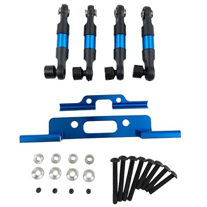 Front Rear Wide Sway Bar Kit for 1/10 Slash 2WD RC Truck Suspension Upgrade | Metal Anti-Roll Bar Set,Suspension Stabilizer,Wide Track,Improved Handling,Reduced Body Roll,Durable,High Strength,RC Parts