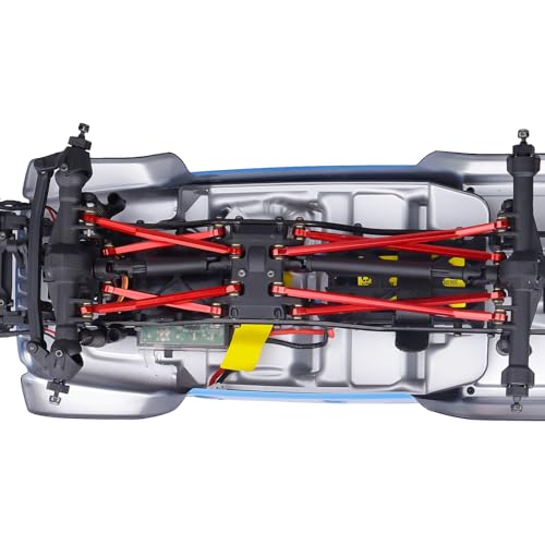 High Clearance Front Links Set for Axial SCX24 Gladiator AXI00005, 8PCS (Red) - color: Red