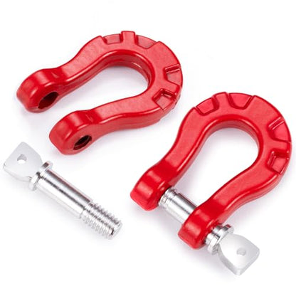 Aluminum RC Trailer Tow Hooks Buckle Winch U Shackles for 1/10 RC Crawler Car Axial SCX10 D90 TRX4 Upgrade Parts