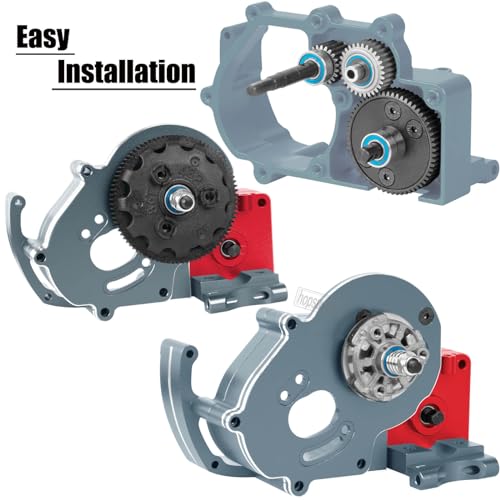 48P 86T Spur Gear&Slipper Clutch&Transmission Gear&Slipper Rebuild Kit&Pressure Plate Upgrades Part for 1/10 Slash 2WD(VXL),Rustler/Stampede/Bandit 2WD(VXL) Hops up,Titanium - color: Titanium(Upgrades Part)