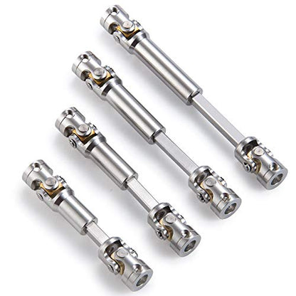 RC-Hub 1Pcs RC Driveshafts Metal Drive Shaft 45-50/47-57/55-67/60-80mm for 1:14 Tamiya Trailer Tractor Truck RC Crawler Car (47-57mm) - size: 47-57mm