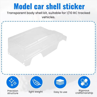 Rc Accessories Parts for Traxxas for TRX4 1/10 RC Car Upgrades Parts Accessories Clear Polycarbonate Body Shell Kit 324mm Wheelbase D110