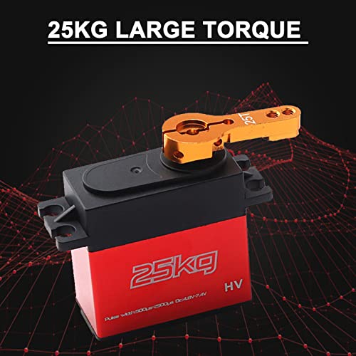 GoolRC 3650 2300KV Brushless Motor with 60A Brushless ESC Electric Speed Controller, 25KG Digital Servo and Programming Card, Waterproof Motor ESC Combo Set for 1/8 1/10 RC Car