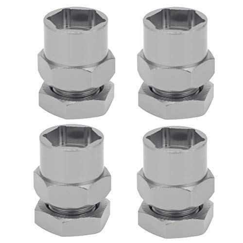 VGEBY RC Hex Adapter, 12mm to 17mm Wheel Hex Hub Extension Hex Drive Adapter RC Car Conversion Adapter Accessories Fit for 1/10 RC Crawler 15mm(Color) Car Model Accessories