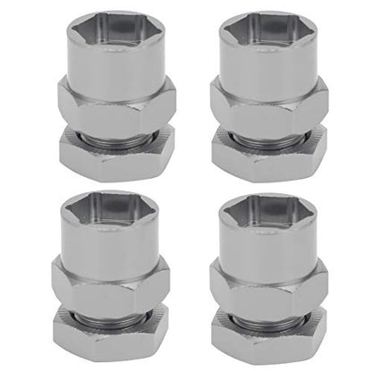 VGEBY RC Hex Adapter, 12mm to 17mm Wheel Hex Hub Extension Hex Drive Adapter RC Car Conversion Adapter Accessories Fit for 1/10 RC Crawler 15mm(Color) Car Model Accessories