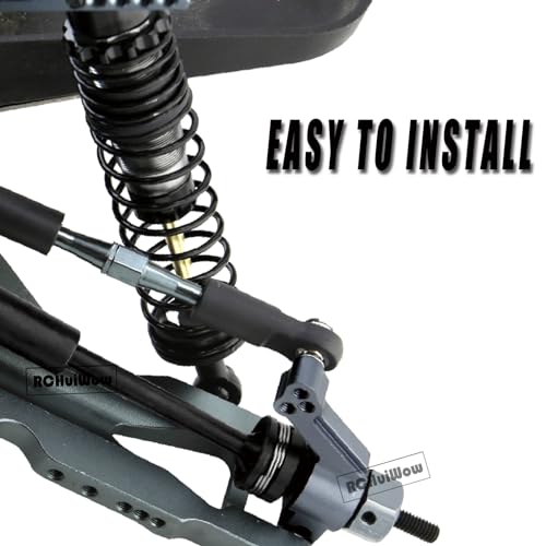 RC Big Bore Shocks Absorber Upgrades Part for 1/10 Slash Stampede Rustler Bandit VXL 4X4 2WD,Aluminum Front Rear 4PCS Shocks Hops Up,Titanium - color: Titanium(4pcs)