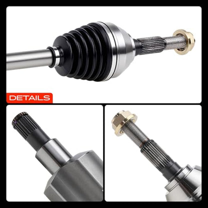 A-Premium Front CV Axle Shaft Assembly Compatible with Chevrolet Trailblazer 02-09, Trailblazer EXT & GMC Envoy XL XUV & Buick Rainier & Isuzu Ascender & Saab 9-7x, Driver or Passenger Side - style: Front Driver or Passenger Side
