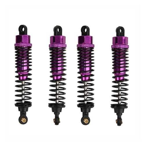 4pcs 68mm/98mm /108mm Aluminum Shocks Absorbers Damper for HSP for HPI 1/10 Scale RC Car On-Road Monster Truck Off Road Buggy(Purple 98mm) - color: Purple 98mm
