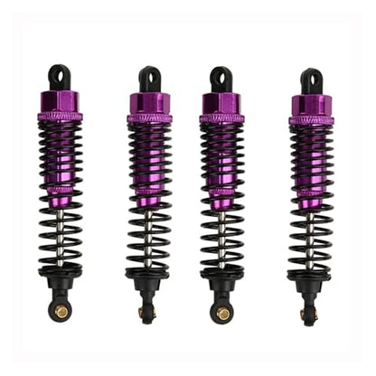 4pcs 68mm/98mm /108mm Aluminum Shocks Absorbers Damper for HSP for HPI 1/10 Scale RC Car On-Road Monster Truck Off Road Buggy(Purple 98mm) - color: Purple 98mm
