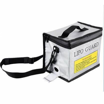 SpeedyFPV Portable Lipo Battery Safety Bag Guard Fireproof Fiberglass Charging Bag (5.75 x 8.5 x 6.5 Inches) - style: 5.75 X 8.5 X 6.5 Inches