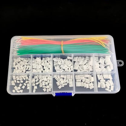 Jst 1.25mm Male Female Connectors Socket and Plug Kit with 15cm Pre-Crimped Silicone Cables Wire for Pixhawk Flight Controller
