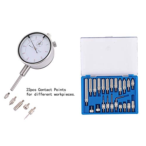 Dial Indicator with Magnetic Base Holder 0-1" Dial Gauge 0.001" | Fine Adjustable Long Arm , Magnetic Dial Indicator，Professional Dial Gauge 0.001"