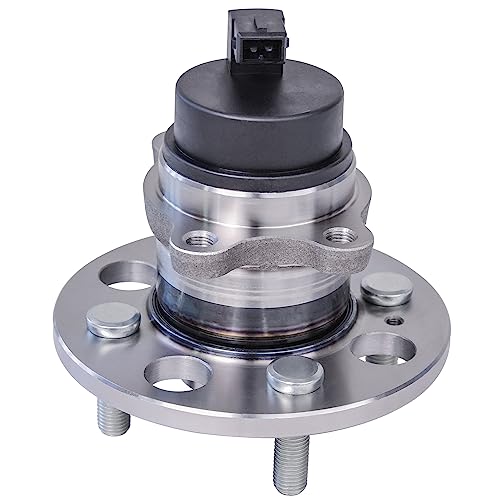 Detroit Axle - 4pc Steering Knuckles Kit for 06-11 Hyundai Accent 4-Wheel | ABS, 2 Front Steering Knuckles & Wheel Bearing Hubs 2 Rear Wheel Bearing and Hubs 2006 2007 2008 2009 2010 2011 Replacement - size: 4UW48689/Kit