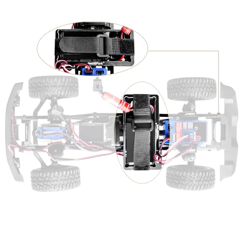 HobbyPark Aluminum Extended Battery Tray Mount Battery Expansion Kit Hold for 1/18 Traxxas TRX4M Crawler