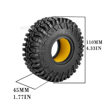 RC 1.9In Soft Rubber Wheel Tires for 1/10 RC Crawler Car SCX10 SCX10 II 90046 SCX10 III AXI03007 SCX10 Pro TRX4 TRX6 D90 Gen7/8 VS4-10 MST CFX,BRCatWPark 4Pcs Soft Rubber Wheel Tires-(D) - style: 4Pcs 1.9 Rubber Wheel - (D)