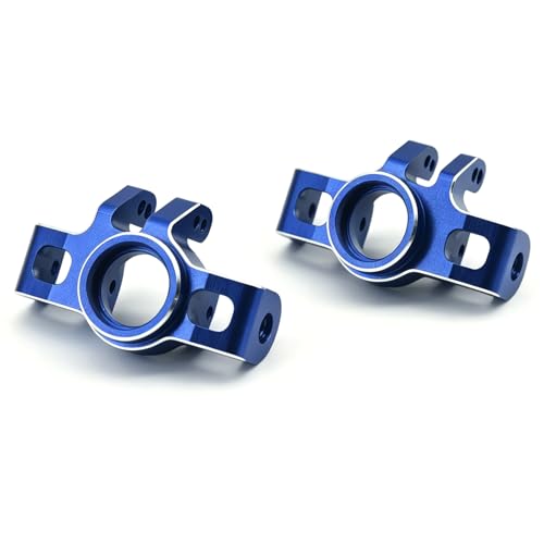 Aluminum Upgrade Parts Set for ARRMA 1/16 Mini Kraton 3S, Front/Rear Upper/Lower Arm, Gearbox Cover, Wing, Steering Link (Blue Front Hub/Knuckle Arm) - color: Blue Front Hub/Knuckle Arm