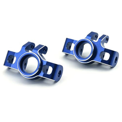 Aluminum Upgrade Parts Set for ARRMA 1/16 Mini Kraton 3S, Front/Rear Upper/Lower Arm, Gearbox Cover, Wing, Steering Link (Blue Front Hub/Knuckle Arm) - color: Blue Front Hub/Knuckle Arm