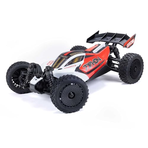 ARRMA Typhon GROM 4x4 RC Buggy, RTR, Red/White ARA2106T2 | Smart Small Scale, Battery Included, Charger Included - color: Red/White
