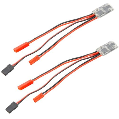 1S-3S Micro Brushed ESC 10A Dual-Way Without Brake 5V 1A BEC Motor Speed Controller for RC Vehicle Model Airplane (Two Way no Brake(2pcs)) - color: Two Way No Brake(2pcs)
