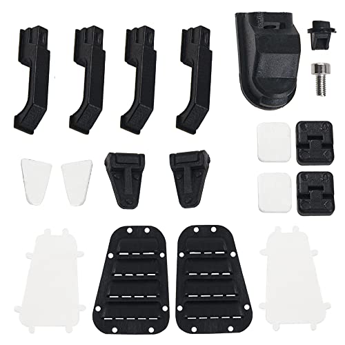 RC Plastic Door Handle Fuel Tank Cap Door Hinge Hood Grille Cover Grille Decoration Accessories Compatible with Traxxas TRX-4 TRX4 1/10 RC Crawler
