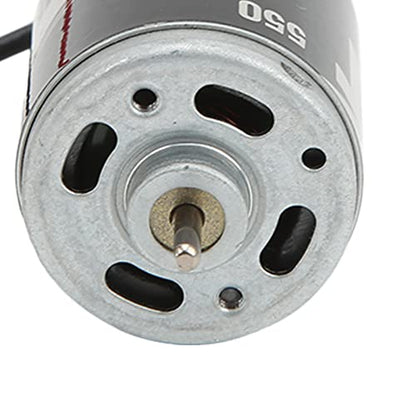 550 Brushed Motor, 22500 RPM High Speed Motor Two Way Bearing 12T Aluminum Alloy RC Parts for 1/10 Climbing Car Big Bike