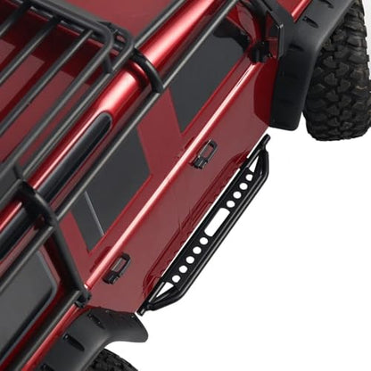 TRX4 Side Pedal Metal Step Foot-Plate Pedal Running Board Compatible with Traxxas TRX-4 Defender Bronco1/10 RC Crawler Car Body Shell Accessories