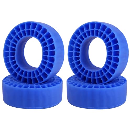 Silicone Rubber Inserts Fit 62-64mm*24mm 1.0" Tires for TRX4M Ascent-18 1/18 SCX24 AX24 1/24 Scale RC Crawler Upgrade (Blue) - color: Blue