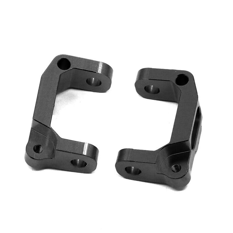 Front Lower Suspension Arm Hub Carrier Base C/Steering Cup/Metal Drive Shaft for 1/10 Tamiya CC01 TA02 TA03 4WD Buggy RC Car OP(C Seat Black) - color: C Seat Black