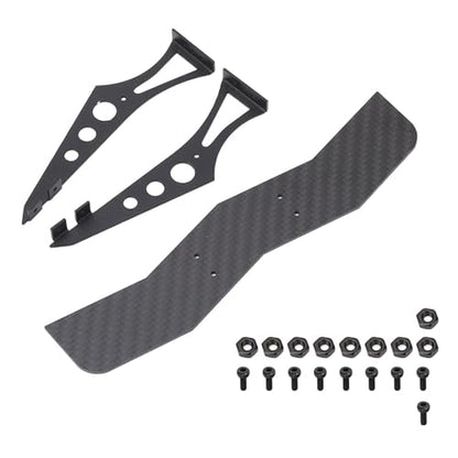 Carbon Fiber RC Car Tail Wing, Universal Rear Spoiler for 1/10 Scale RC Cars, Lightweight High - Strength Wing with Brackets for TT02 XV01 PTG2 Drift Racing